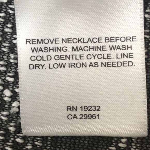 Alfred Dunner Cardigan Womens S Striped Black White Lined Career Open Front Top - Picture 8 of 11